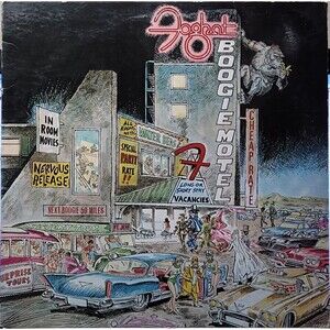 Foghat LP Boogie Motel on Bearsville VG/M- Rock OIS